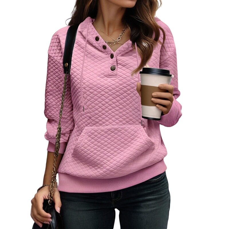 Autumn Long Sleeve Cardigan Solid Color Button Detail Lightweight Casual Wear Versatile Layering Wholesale