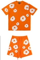 Foam orange set [white garland]