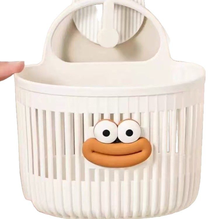 Multifunctional Small Hanging Basket for Bathroom, Waste Towel Storage Basket, Kitchen, Dormitory, Bedside Wall-Mounted Hanging Basket