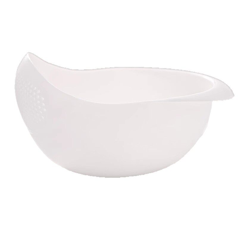 Rice Washing Strainer with Fine Holes, Non-Leakage Rice Washing Basin, Kitchen Household Fruit Tray, Simple Vegetable Washing Basin, Draining Basket