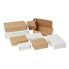 180mm wide series half-height packing box Taobao box extra hard cow card three-layer E-pit packaging blank Kraft paper carton