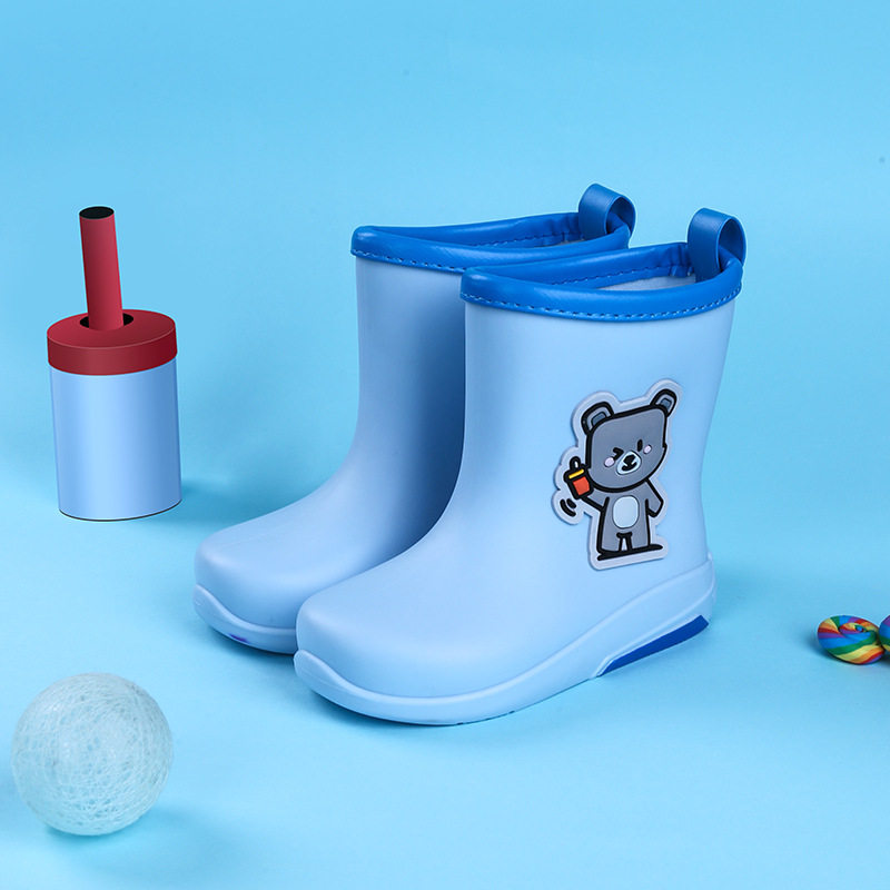 Children's Rain Boots, Rain Shoes, Eco-Friendly Material Water Shoes, Elementary School Kids' Waterproof Rubber Shoes, Cartoon Pattern, Wholesale