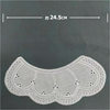 Spot cotton embroidery collar flower hollow perforated cotton false collar lace accessories