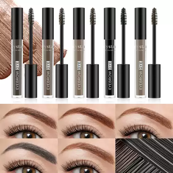 Cross-border makeup liquid eyebrow dye cream double-headed eyebrow brush wild natural long-lasting shaping waterproof sweat-proof Eyebrow Liquid eyebrow cream