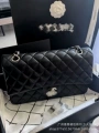 High quality cf caviar black silver buckle