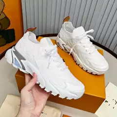European Station Dujia New Men's Casual Sports Shoes Knitted Embossed Casual Versatile Breathable Running Sneakers