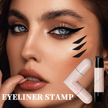 Overseas Ready Stock Delivery Cosskin Eyeliner Stamp Pen, One-Stroke Application, Cross-Border Hot-Selling Eyeliner Pen