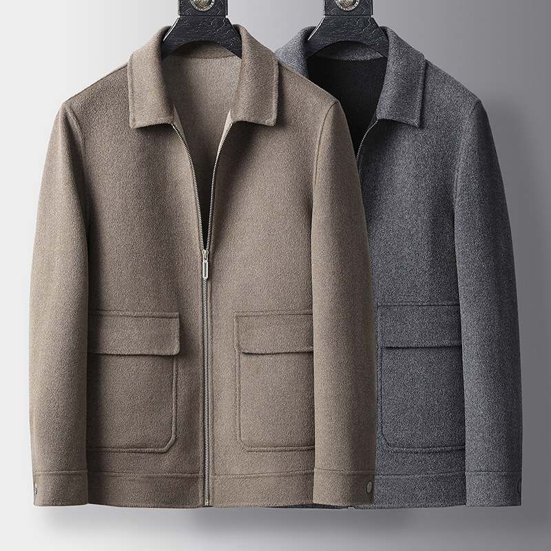 Áo Khoác Nam Kín Cổ Hàng Mùa Xuân Thu Đông