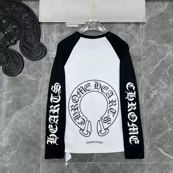 26Chromeeart New High-End Summer Long-Sleeve European and American Street Hip-Hop Unisex T-Shirt Series