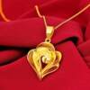 Xiaohongshu Style Rich Flower Pendant Clavicle Chain Love Rose Necklace Gold-Plated Clover Necklace Wholesale Supply