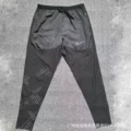 Striped trousers black