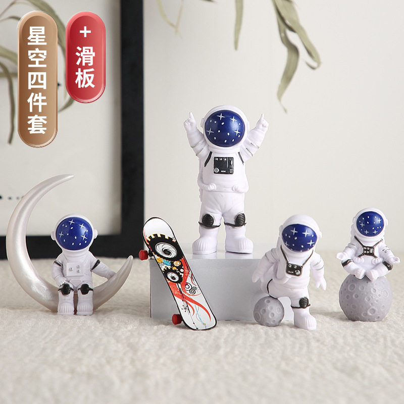 宇航员摆件小太空人模型树脂工艺品家居桌面装饰品情人节生日礼物