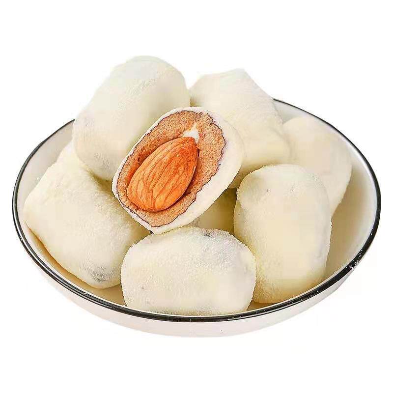 Online celebrity milk jujube with apricot heart coreless cheese jujube red dates with almond milk Fu jujube snack manufacturers supply