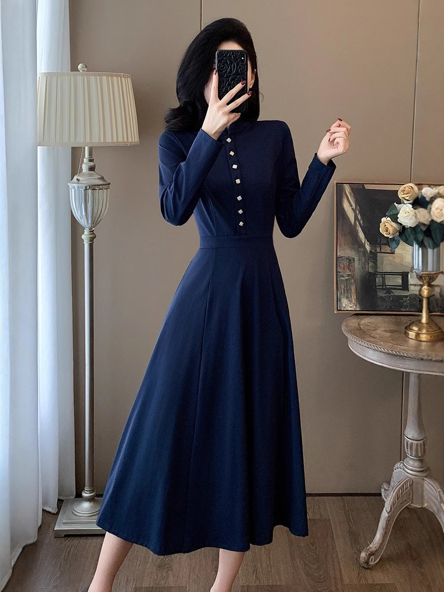 (Mới) Mã C0881 Giá 1350K: Váy Đầm Liền Thân Nữ Dotdc Hàng Mùa Xuân Thu Đông Phục Cổ Cổ Điển Thời Trang Nữ Chất Liệu G04 Sản Phẩm Mới, (Miễn Phí Vận Chuyển Toàn Quốc).