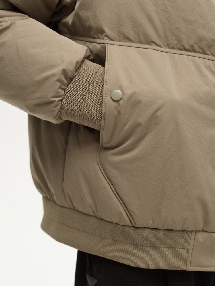 Woog200590 White Duck down Baseball Collar down Jacket Men's 2025 Winter New Slightly Loose Thickened Warm Jacket