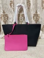Black with rose red