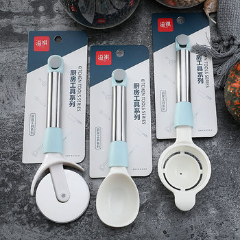 Creative ABS ice cream spoon watermelon fruit spoon pizza wheel knife egg separator egg white separator