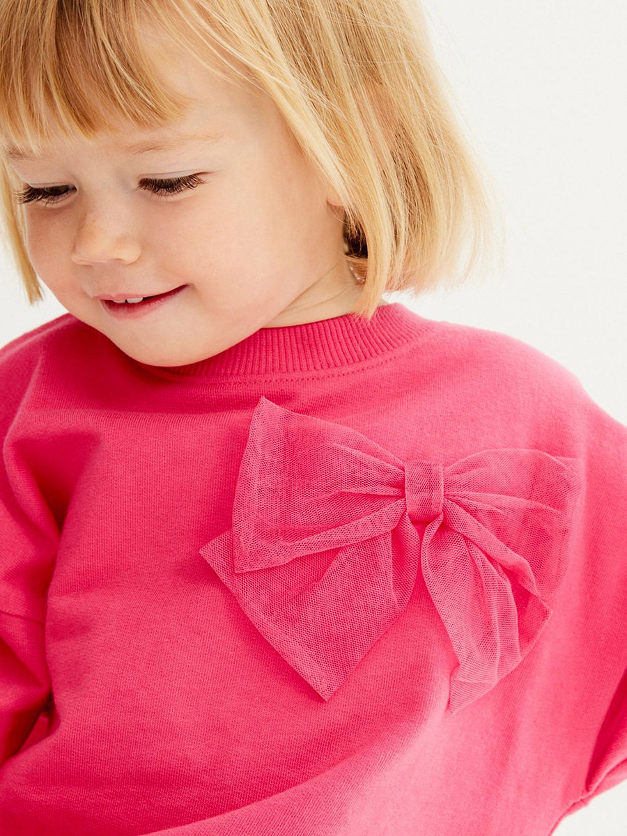 Girls' New Autumn Solid Color Long-Sleeve Casual Sports Set, Kids' Outfit