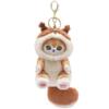 New Mofusand Cross-Dressing Raccoon Shark Panda Bag Plush Pendant Keychain Cute Doll Small Gift