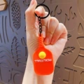 Pickleball Paddle Keychain - Orange