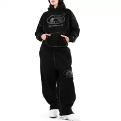 2026 New European and American Fashion Trendy Brand Hip-Hop Hooded Sweatshirt with Reverse Stitching Letter Print for Men and Women