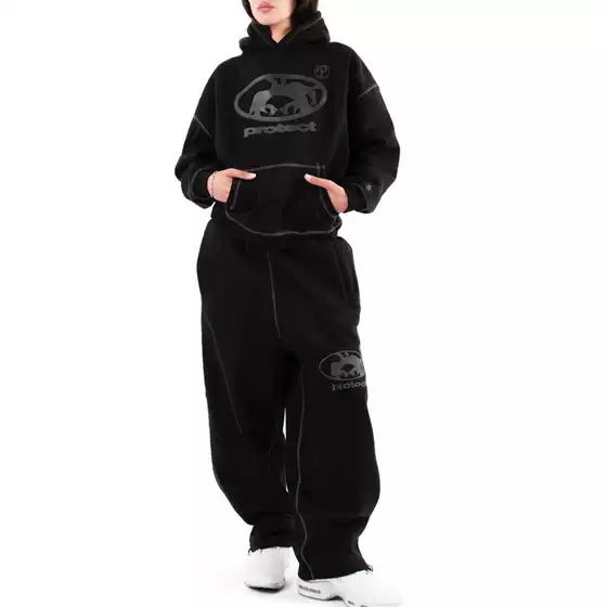 2026 New European and American Fashion Trendy Brand Hip-Hop Hooded Sweatshirt with Reverse Stitching Letter Print for Men and Women