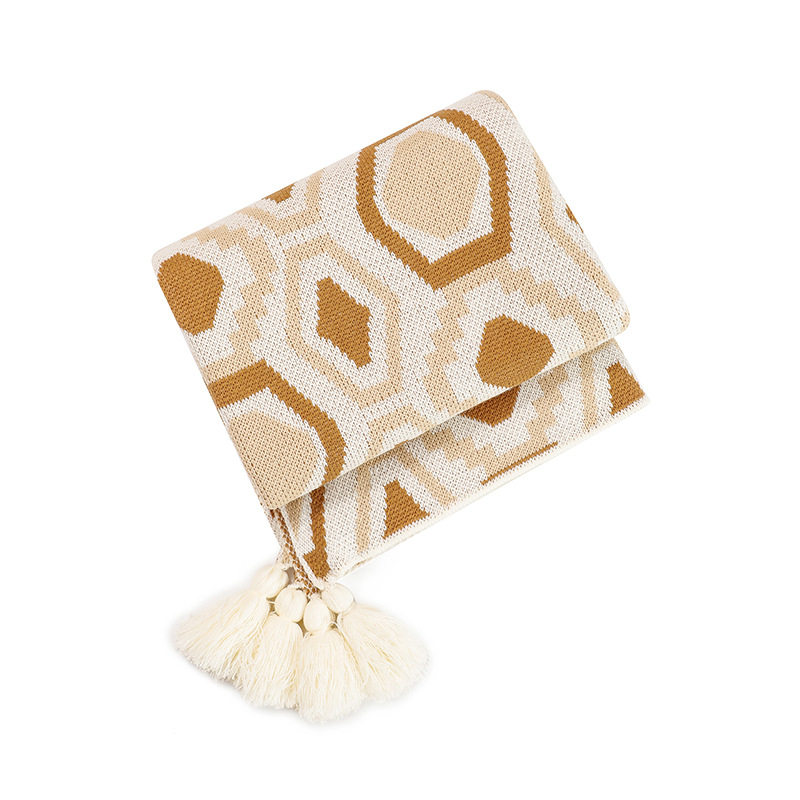 Bohemian Blanket Sofa Cover Blanket Air-conditioning Blanket Knitted Nap Class A Blanket Bed End Blanket blanket Blanket