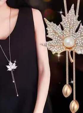 旋转锆石雪花锁骨链轻奢小众新款