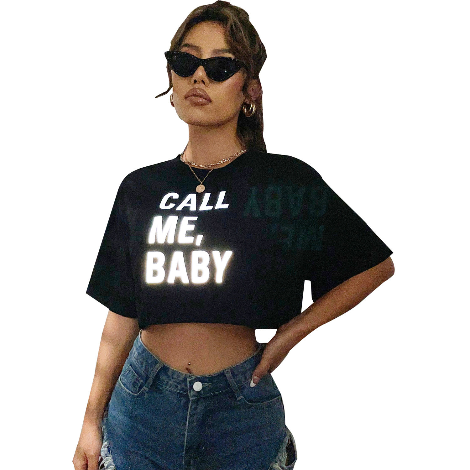 Korean Style Letter Embroidered Graphic T Shirt Summer Collection Casual Fit Soft Fabric Wholesale Available
