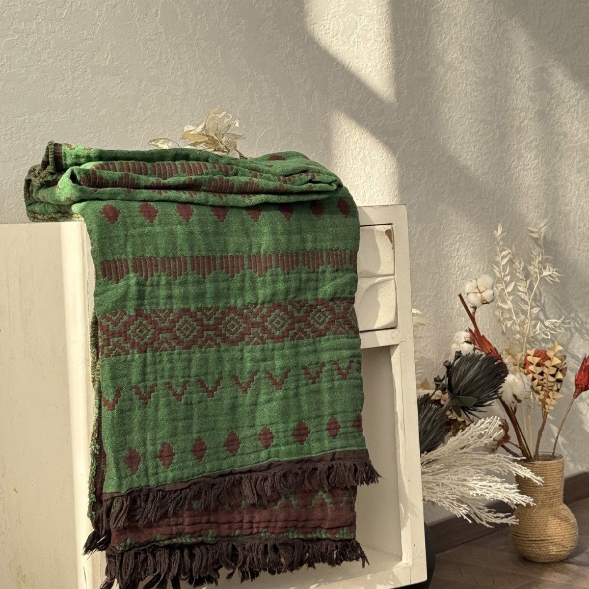 Cotton and Linen Blankets, Summer Cool Thread Woven Blankets, Sofa Towels, Tablecloths, Beach Towels, Bay Window Cushions, Camping Outdoor Blankets