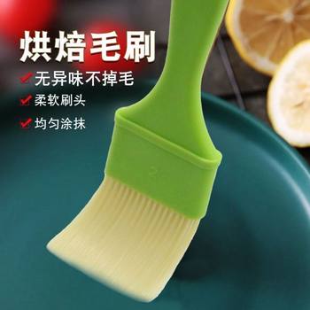 Wholesale High-Quality Long-Handled Wool Brush Kitchen Barbecue Baking Supplies Brush High Temperature Resistant Soft Bristles Strong and Durable Without Shedding