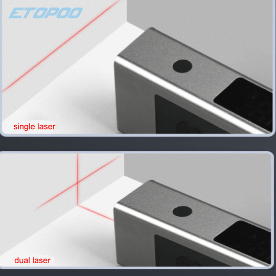 ETOPOOLI2 double laser angle projector decoration handheld high-precision LED screen digital display angle ruler