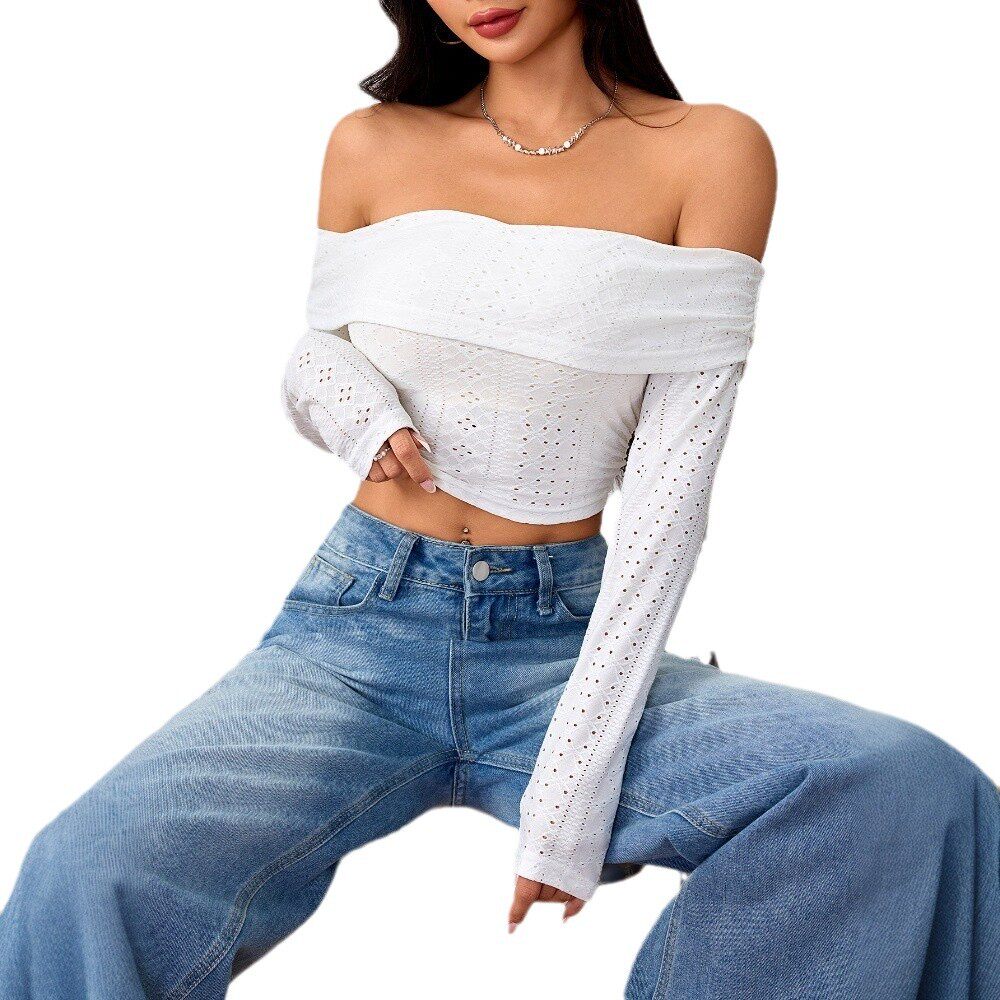 Off Shoulder Crop Top Sweet and Spicy Style Womens Spring Summer Fashion Wholesale Available low MOQ