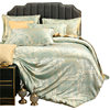 Factory wholesale summer jacquard four-piece washed silk quilt cover bed sheet 4-piece TikTok live fast hand shop