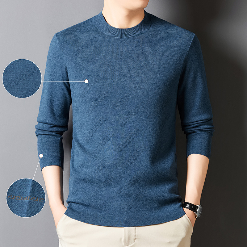 Áo Len Nam Áo Len Dài Tay Họa Tiết Hoa Hàng Mùa Xuân Thu Đông