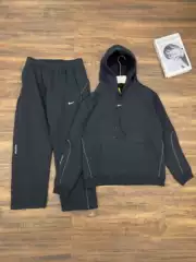 25 Overseas Popular Nk Joint Noc Men's Wide-Leg Sweatpants Hook Print Reflective Strips Casual Couple Sports Pants