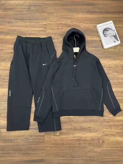 25 Overseas Popular Nk Joint Noc Men's Wide-Leg Sweatpants Hook Print Reflective Strips Casual Couple Sports Pants