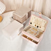 Light Luxury Jewelry Box, Large Capacity, High-End Portable Earrings, Necklaces, Rings, Jewelry Storage Box, Exquisite Anti-Oxidation