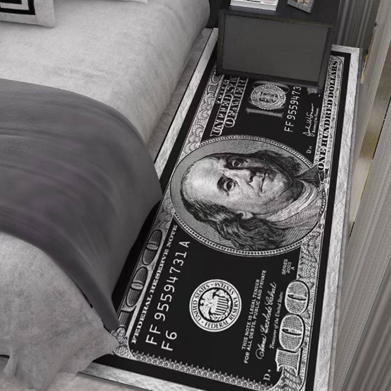 Cross-Border Creative Long Bedroom Cooling Bedside Blanket Dollar Living Room Rectangular Entrance Corridor Bay Window Non-Slip Floor Mat