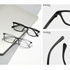 Ultra light tr90 glasses frame wholesale screwless transparent men's and women's myopia glasses frame elastic paint comfortable flat lens