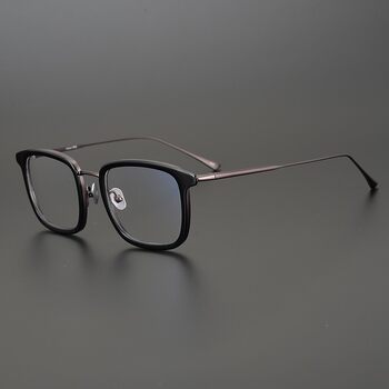 Increase the Same Style of Permanent Empire Pure Titanium Plate Glasses Frame, Simple Business Square Ultra-Light Pure Titanium Glasses Frame