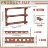 Three-Layer Wooden Dice Rack Display Rack Brown Storage Shelf Can Hold 21 Dice Tabletop Game Collection Rack