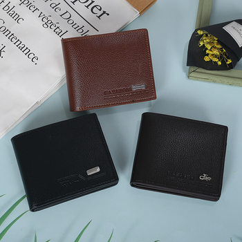 Wholesale new men's wallet multi card wallet card bag one short business Belt driving license wallet puleather men's bag