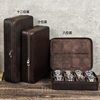 New Vintage Crazy Horse Leather Portable Watch Protection Box Watch Storage Gift Box Eight-position Leather Watch Box