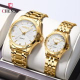 Часы CHENXI watch оптом мужские часы водонепроницаемые кварцевые часы expression couple watch стальные часы Chenxi, международные золотые часы, выпущенные партией 050A