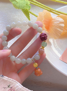 青青子衿复古优雅青手串