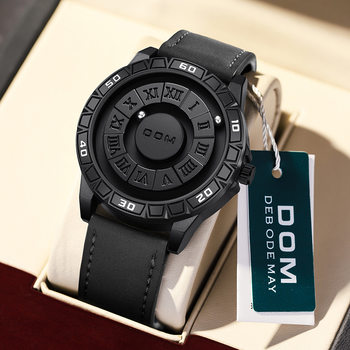 Dom Magnetic Ball Suspension Men's Watch, Personalized Concept, Waterproof, Fashionable Watch Design, Large Dial Magnetic Suspension