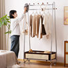 Solid Wood Coat Rack, Floor-Standing Bedroom Clothes Rack, Simple Household Movable Storage Rack, Lazy Clothes Rack, Wow