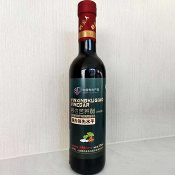 Shanxi Selenium Beauty Ginkgo Buckwheat Vinegar Shanxi Old Vinegar Handmade Craft Glass Bottle 375ml Exclusive Customer Gift
