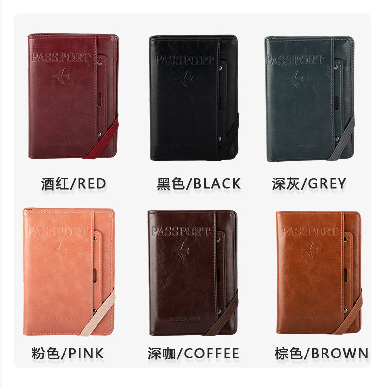 Multifunctional Passport Bag Storage Card Holder Document Passport Bag Overseas Travel Passport Bag Document Bag Card Bag Passport Bag